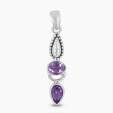 925 Sterling Silver Amethyst Pendants