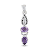 Amethyst Pendant 925 Sterling Silver