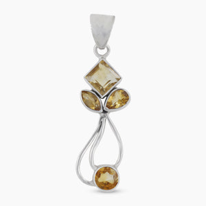 925 Sterling Silver Citrine Pendants