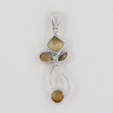 925 Sterling Silver Citrine Pendant