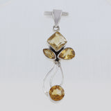 925 Sterling Silver Citrine Pendant