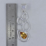 925 Sterling Silver Blue Topaz Pendants