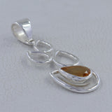 925 Sterling Silver Blue Topaz Pendants