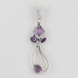 Purple Amethyst Pendant in 925 Sterling Silver