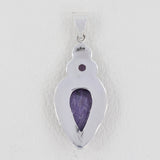 Charoite Gemstone 925 Sterling Silver Pendant