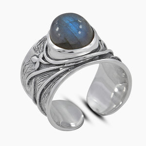 925 Sterling Silver Larimar Rings