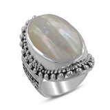 Osmina Mabe Pearl 925 Sterling Silver Designers Ring