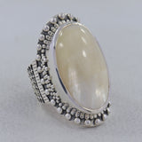 Osmina Mabe Pearl 925 Sterling Silver Designers Ring