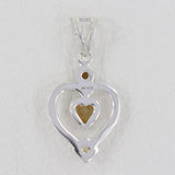 925 Sterling Silver Citrine Pendant