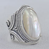 Osmina Mabe Pearl Sterling Silver Designers Ring