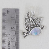 925 Silver Rainbow Moonstone Pendant