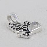 Moonstone 925 Sterling Silver Flying Bird Pendant