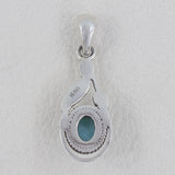 925 Sterling Silver Larimar Pendant