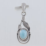 Larimar Pendant 925 Sterling Silver