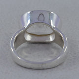 Crystal Quartz Solid Sterling Silver Men's Ring