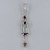 925 Silver Garnet Pendant