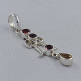 925 Silver Garnet Pendant