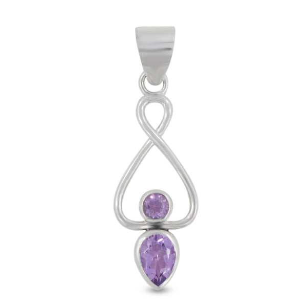 925 Sterling Silver Amethyst Pendant