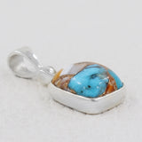 Turquoise Spiny Oyster Pendant 925 Sterling Silver