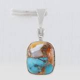 Turquoise Spiny Oyster Pendant 925 Sterling Silver