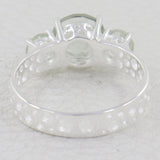 925 Silver Green Amethyst Ring