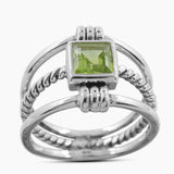 925 Sterling Silver Blue Topaz Rings