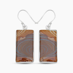 Wagul Jasper Silver Earrings