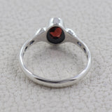 Garnet Gemstone Sterling Silver Women Ring Jewelry