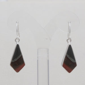 Polychrome Jasper Silver Earrings