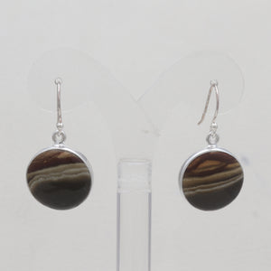 Polychrome Jasper Silver Earrings