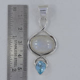 Rutilated Quartz Silver Pendant