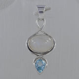 Rutilated Quartz Silver Pendant