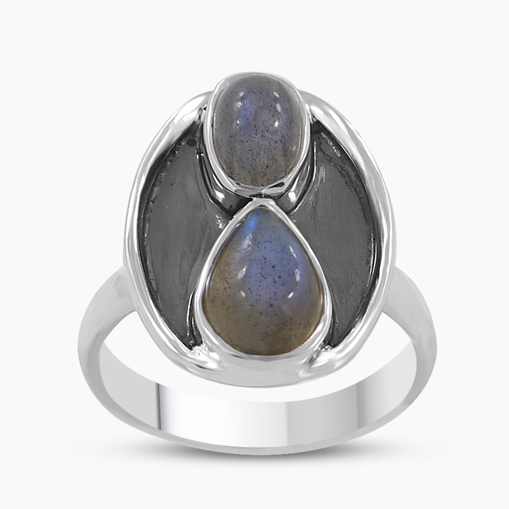 925 Sterling Silver Labradorite Rings
