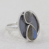 925 Sterling Silver Labradorite Ring