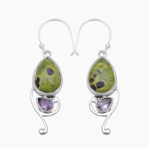 Tasmanian Serpentine Silver Earrings
