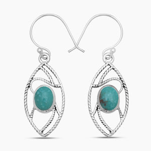 Mexican Turquoise Silver Earrings
