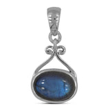 925 Sterling Silver Labradorite Pendant