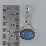 Larimar Gemstone Pendant 925 Sterling Silver