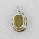 Lemon Quartz 925 Sterling Silver Pendant