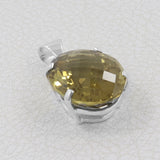 Lemon Quartz 925 Sterling Silver Pendant