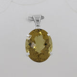 Lemon Quartz 925 Sterling Silver Pendant