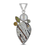 Astrophyllite Gemstone Silver Pendant