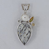 Astrophyllite Gemstone Silver Pendant