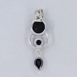 925 Sterling Silver Black Onyx Pendant