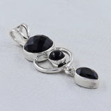 Black Onyx 925 Sterling Silver Pendant