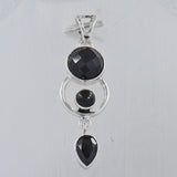 925 Sterling Silver Black Onyx Pendant