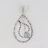 925 Silver Rainbow Moonstone Pendant