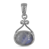 Larimar Gemstone Pendant 925 Sterling Silver