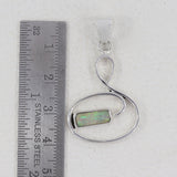 925 Sterling Silver Ethiopian Opal Pendant