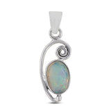 925 Silver Natural Ethiopian Opal Pendants